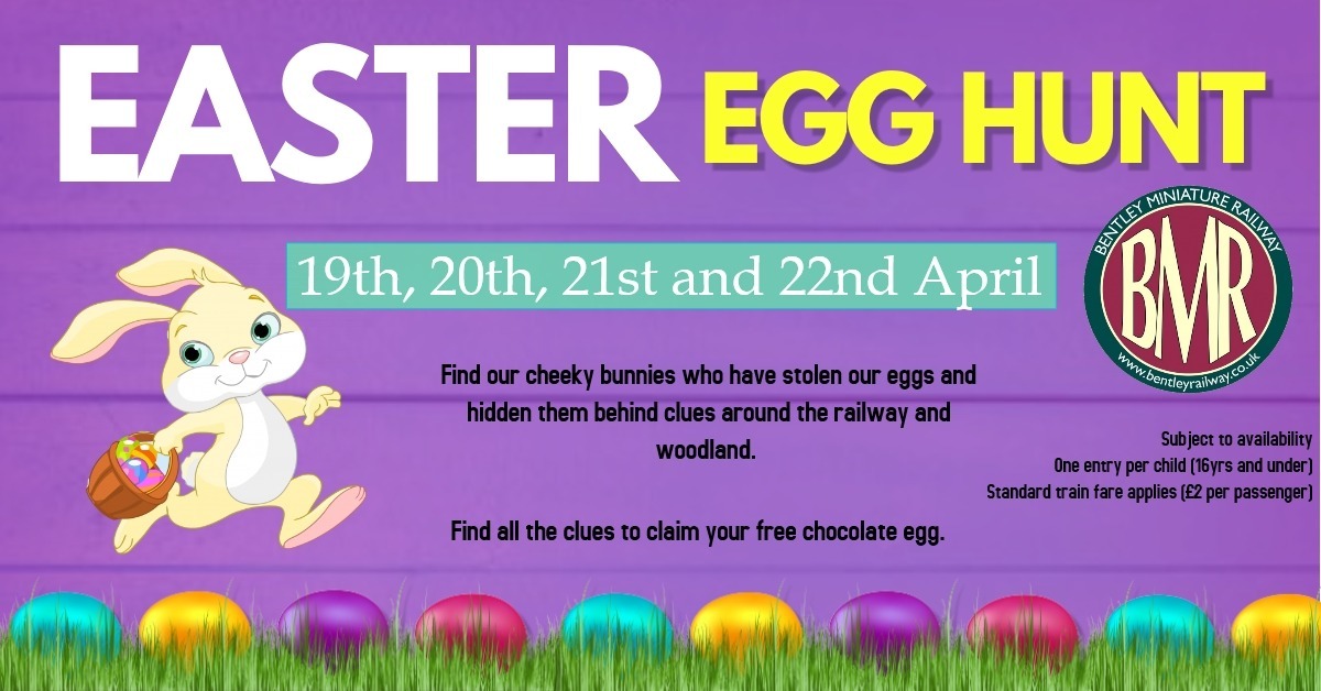 Easter Egg Hunt around the railway 2019