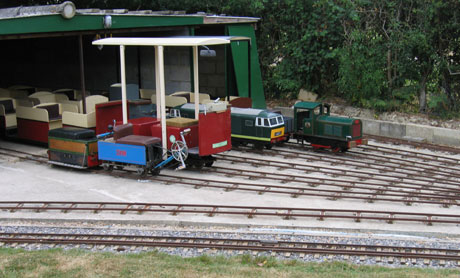 The Rolling Stock Shed at the start of a busy day