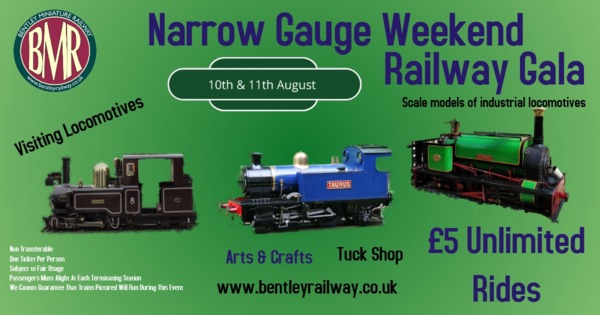 Narrow Gauge weekend 10/11 August 2019