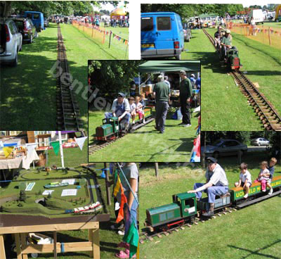 Nutley fete 2006 with bulldog and Bentley Miniature Railway